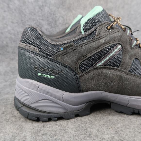 Hi Tec Shoes Womens 8.5 Hiking Boots Waterproof Leather Lace up Trail Outdoor - Picture 2 of 12